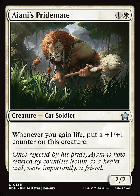 Carta Ajani's Pridemate de Magic: The Gathering